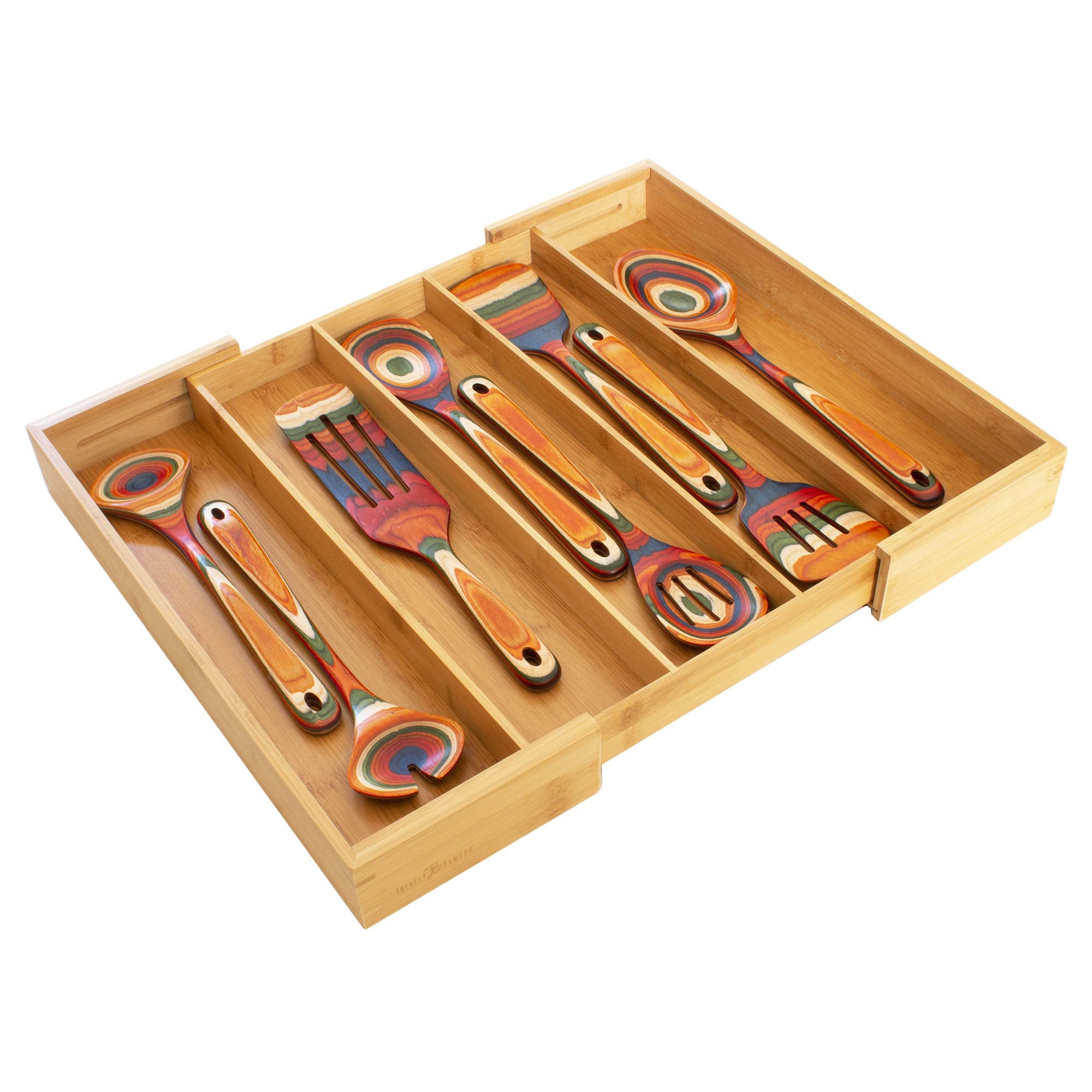 Totally Bamboo organiseur utilisé dans un bureau pour fournir rangement polyvalent