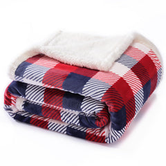 Touchat plaid face carreau rouge noir montrant chaleur décorative