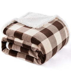 Touchat face flanelle buffalo montrant chaleur et style décoratif