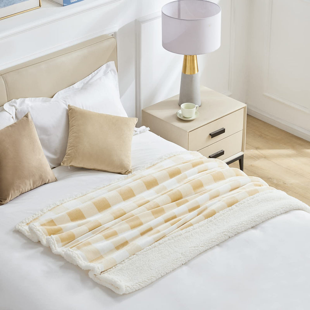 Touchat jeté sur lit twin illustrant taille et proportion pratiques