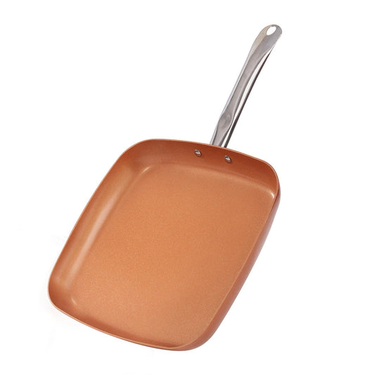 Toutrop poêle carrée face avant montrant surface et design polyvalent