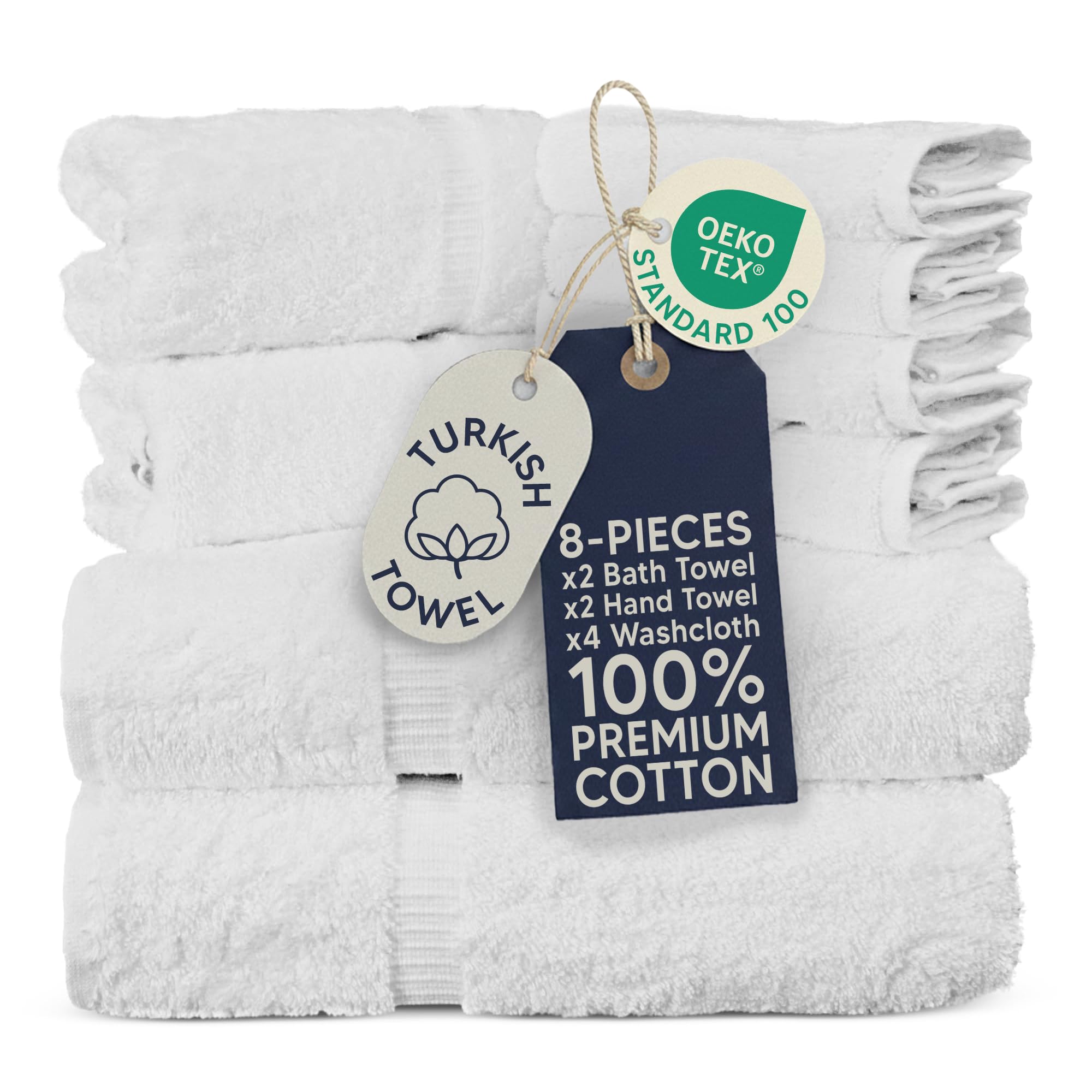 Towel Bazaar ensemble face montrant la qualité et largeur des serviettes