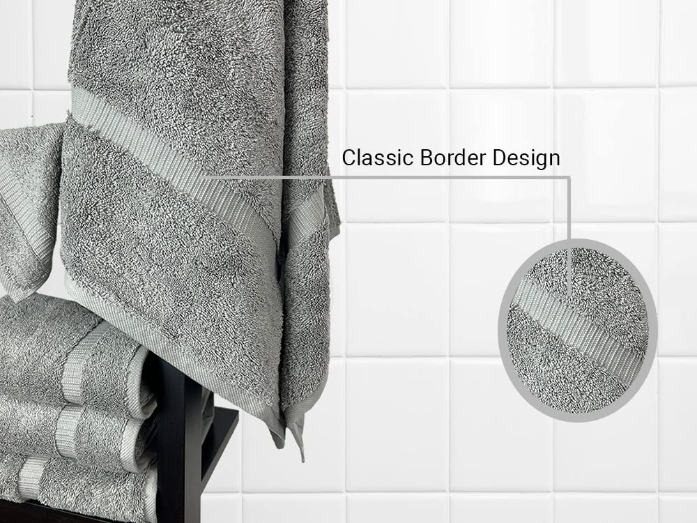 Towel Bazaar serviette en usage après douche, absorption rapide