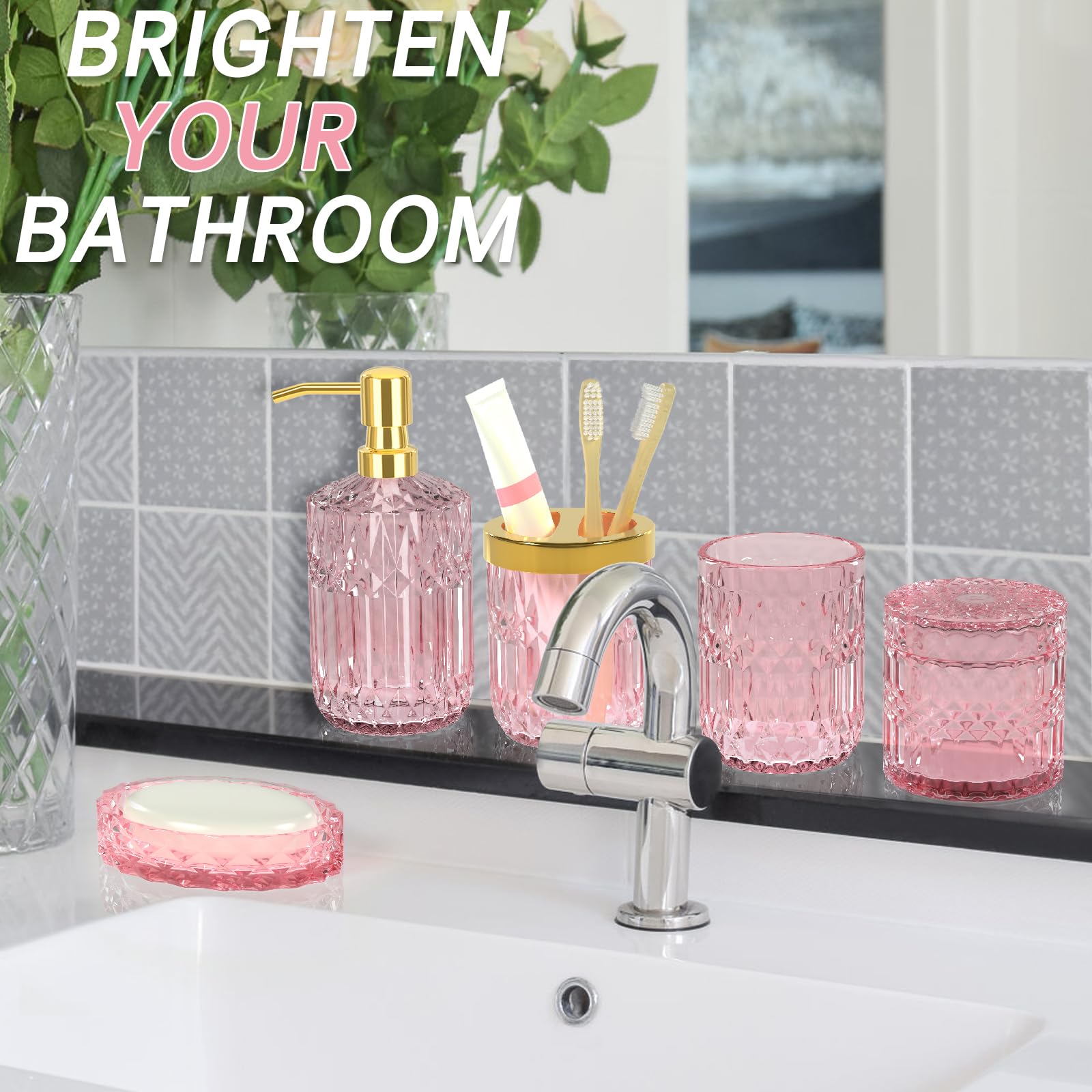 Towoaafu gobelet et porte-savon coordination pratique
