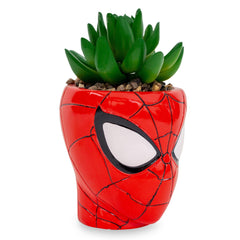 Toynk Spider-Man succulente artificielle gros plan apportant réalisme sans entretien