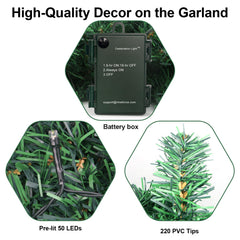 TQS gros plan branches réalistes, aspect naturel et volumineux