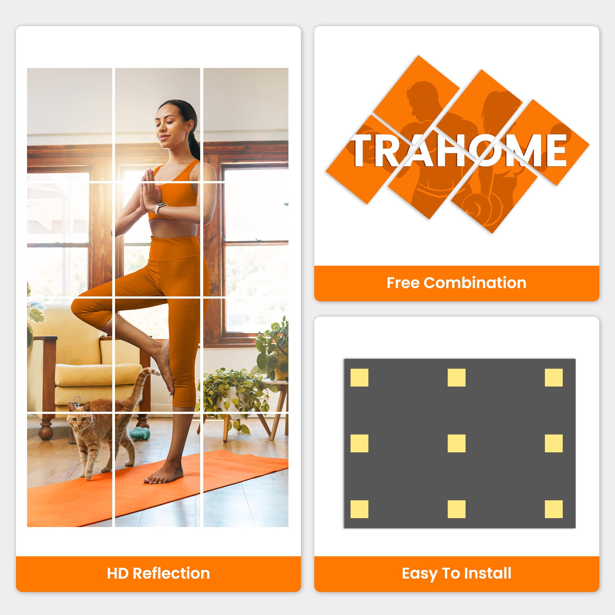 TRAHOME mosaïque décorative dans couloir, effet design modulable