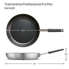 Tramontina poignée acier inox avec manchon silicone amovible pour prise sûre et confort lors de la cuisson