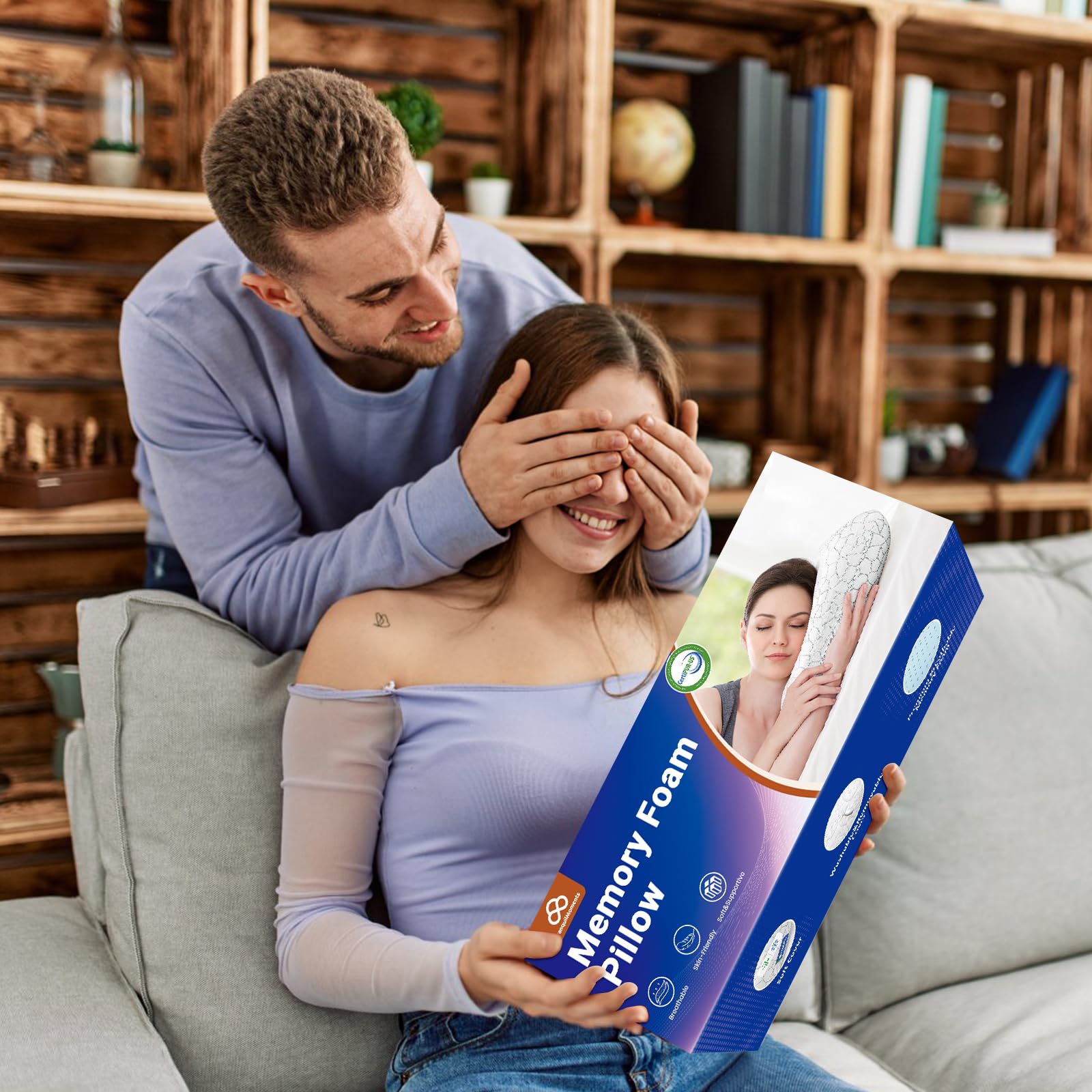 TranquilMoments personne dormant sur le côté, maintien cervical optimal