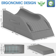 TranquilRelax angle du coussin montrant les deux hauteurs pour ajustement