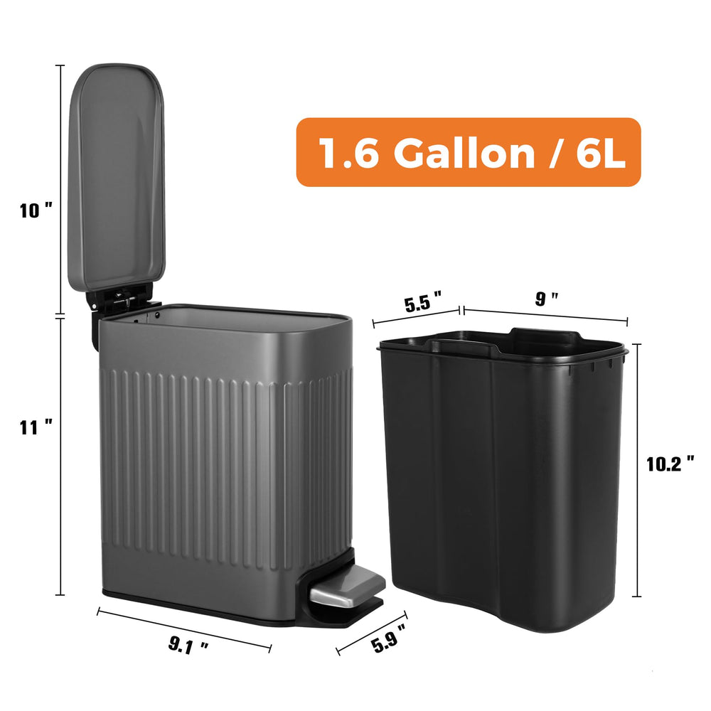 TrashAid mis en situation dans salle de bain, design discret et fonctionnel