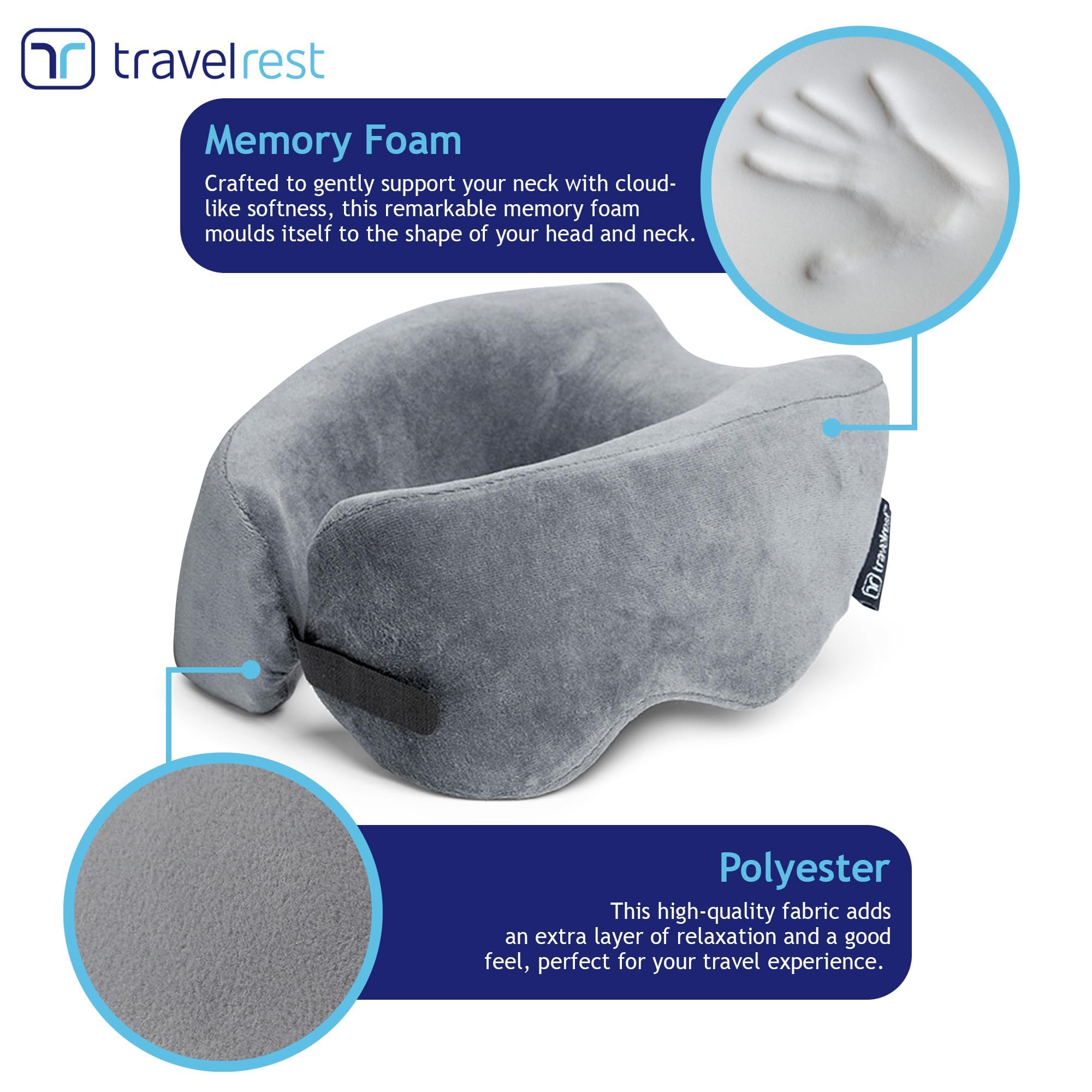 TRAVELREST gros plan mousse mémoire bénéfice maintien personnalisé