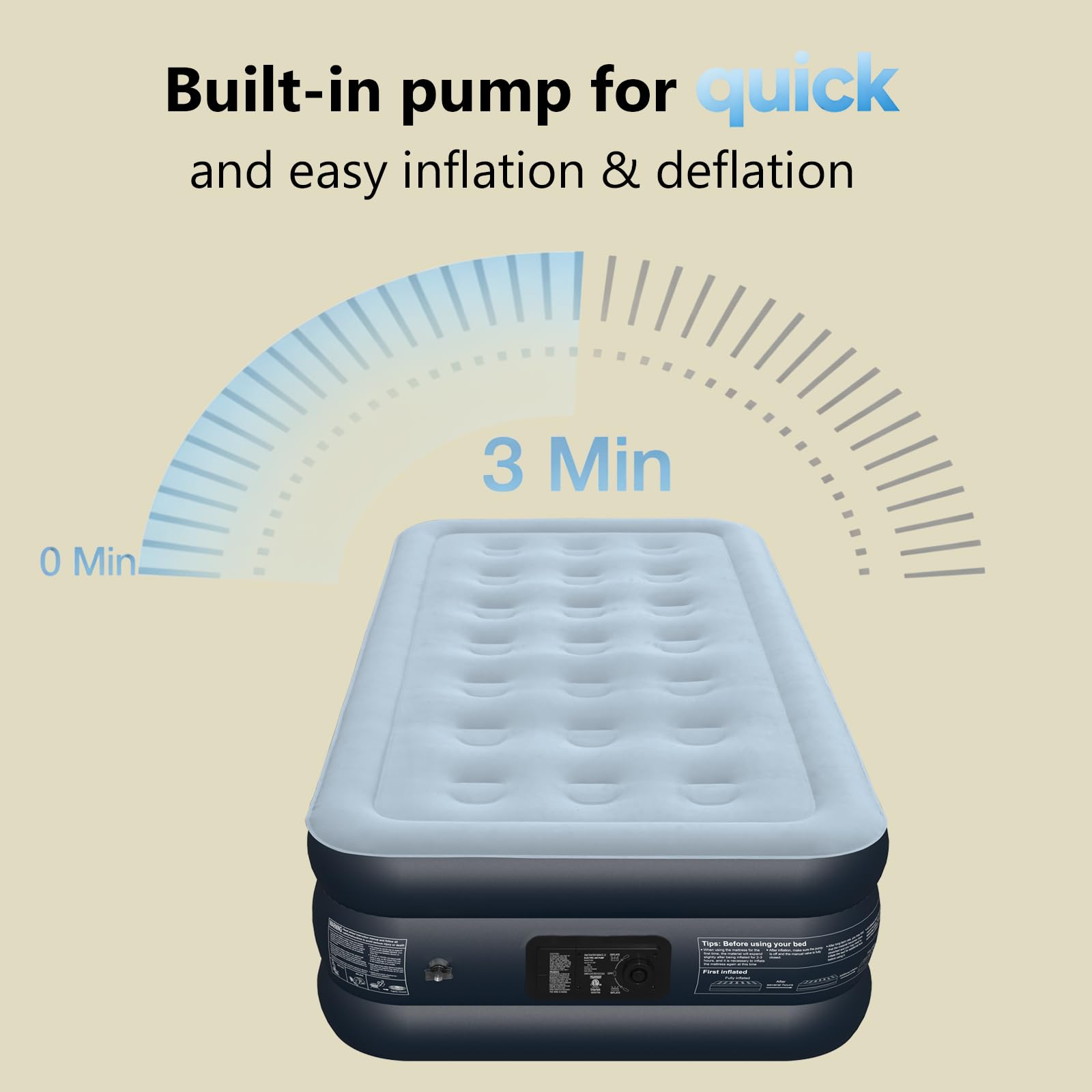 trdymi matelas en situation d'usage offrant couchage d'appoint pratique