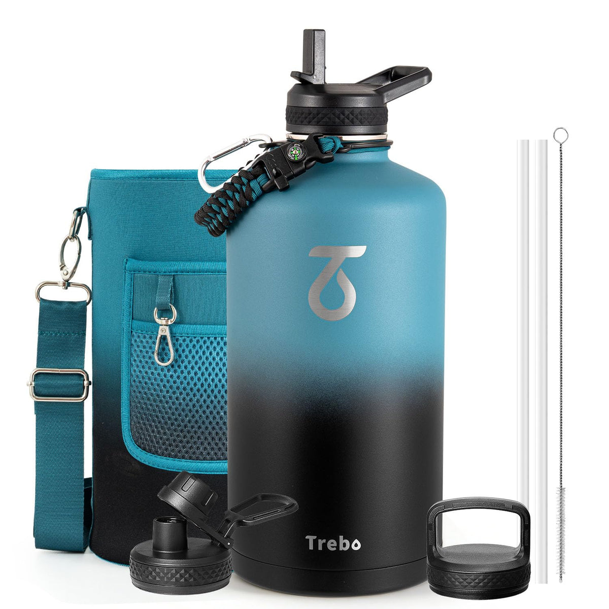 Trebo bouteille avant packaging montrant la contenance et l'isolation durable