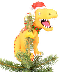 Tree Buddees détail T‑Rex bonnet et écharpe apporte charme festif