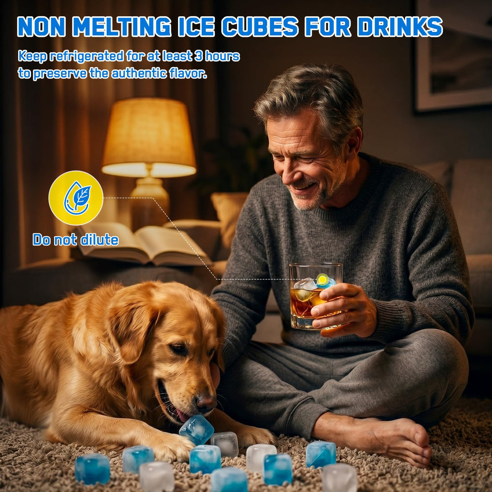 Trevionak cubes rangés dans sac compact pour congélateur pratique