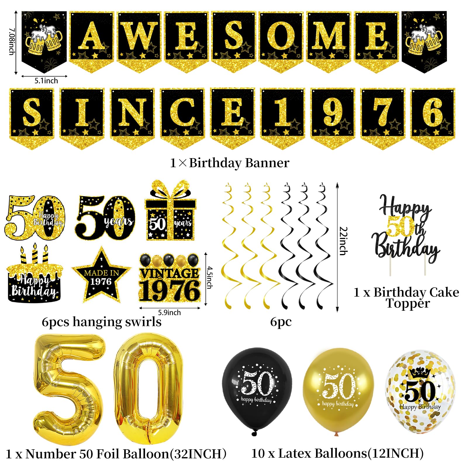 Trgowaul ballon 50 aluminium doré gros plan, impact visuel