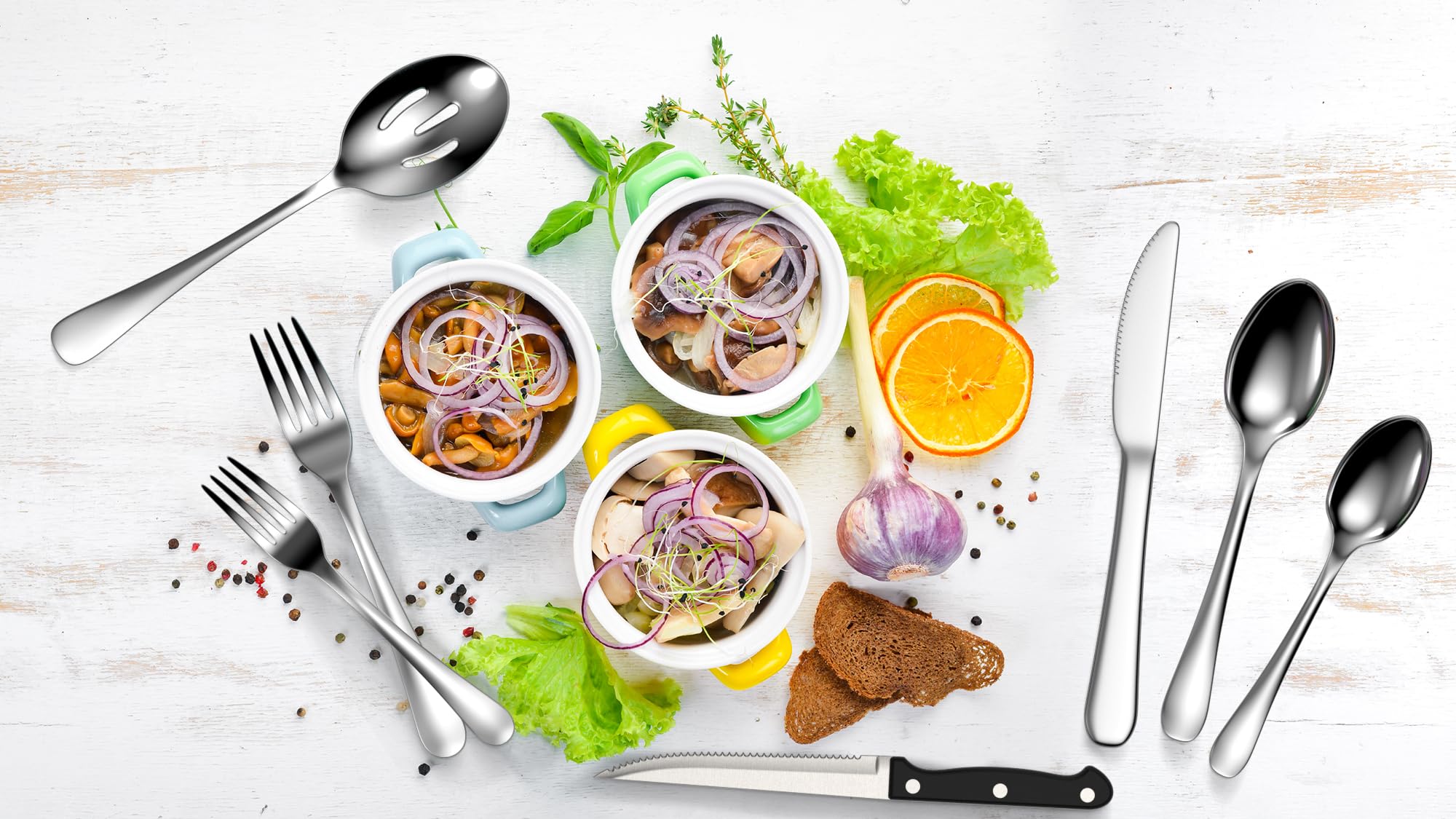 Tribal Cooking comparaison taille dans la main illustrant prise en main confortable
