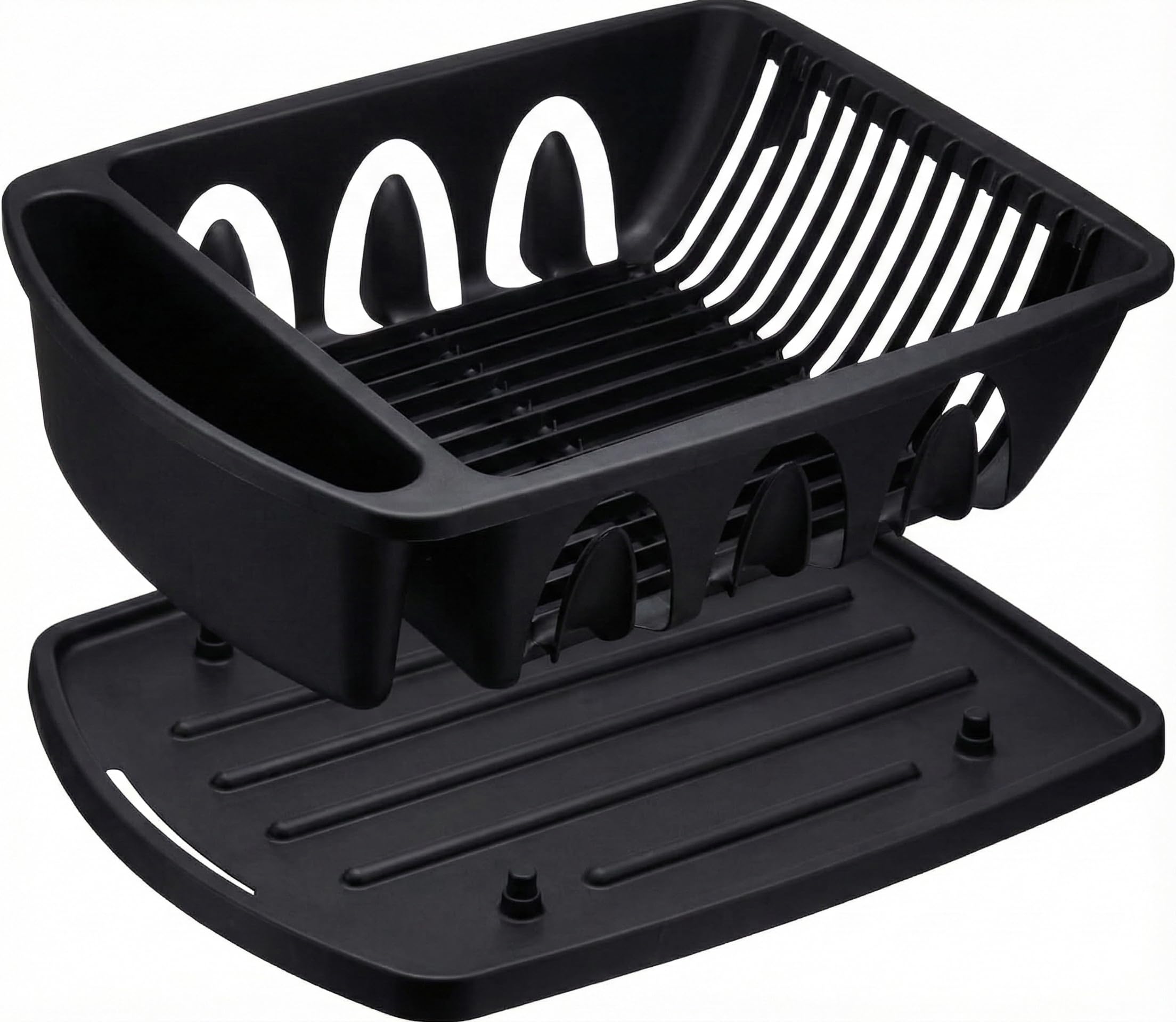 Tribello porte-couverts rempli montrant organisation et drainage efficace