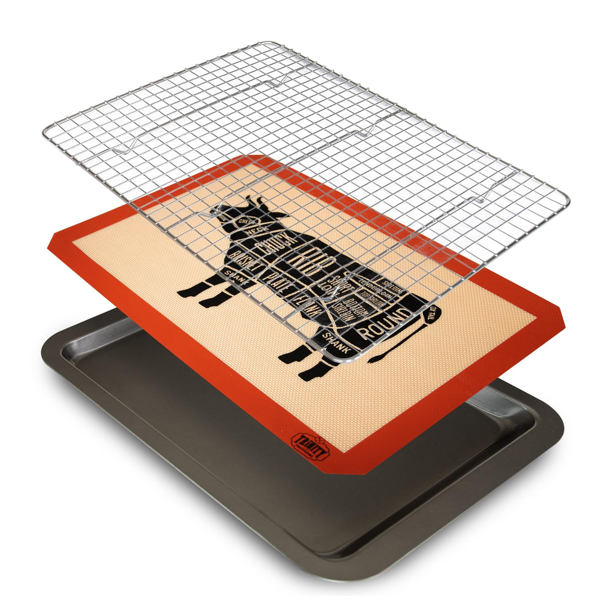 Trinity Provisions plateau face montrant finition robuste et stabilité pour repos viande