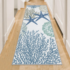 Tritard vue face avant du coureur bleu pour style côtier