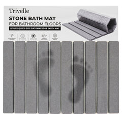 Trivelle tapis de bain vue avant montrant surface lisse et design épuré, apporte sécurité