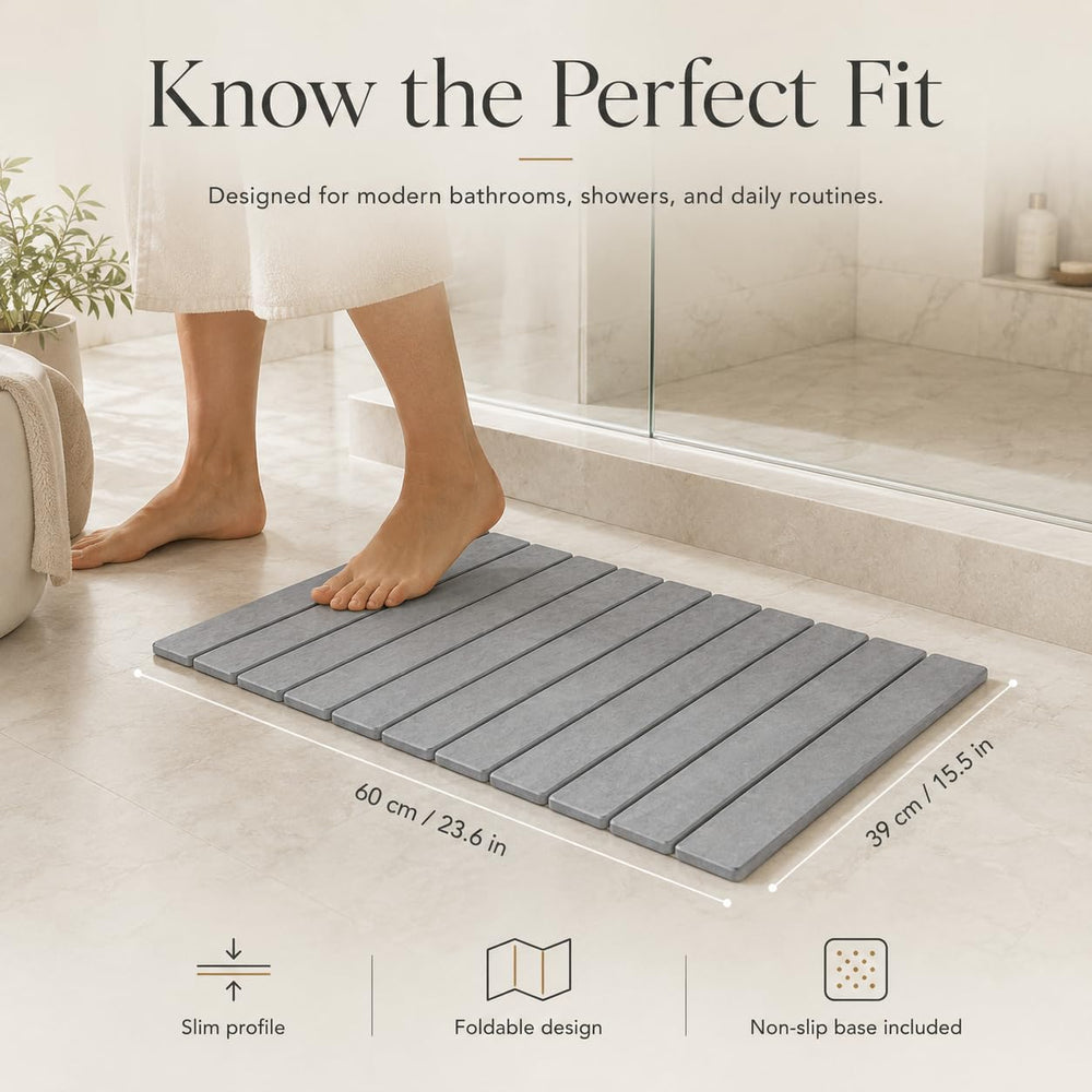 Trivelle tapis comparé à un objet du quotidien pour visualiser la taille extra large et couverture