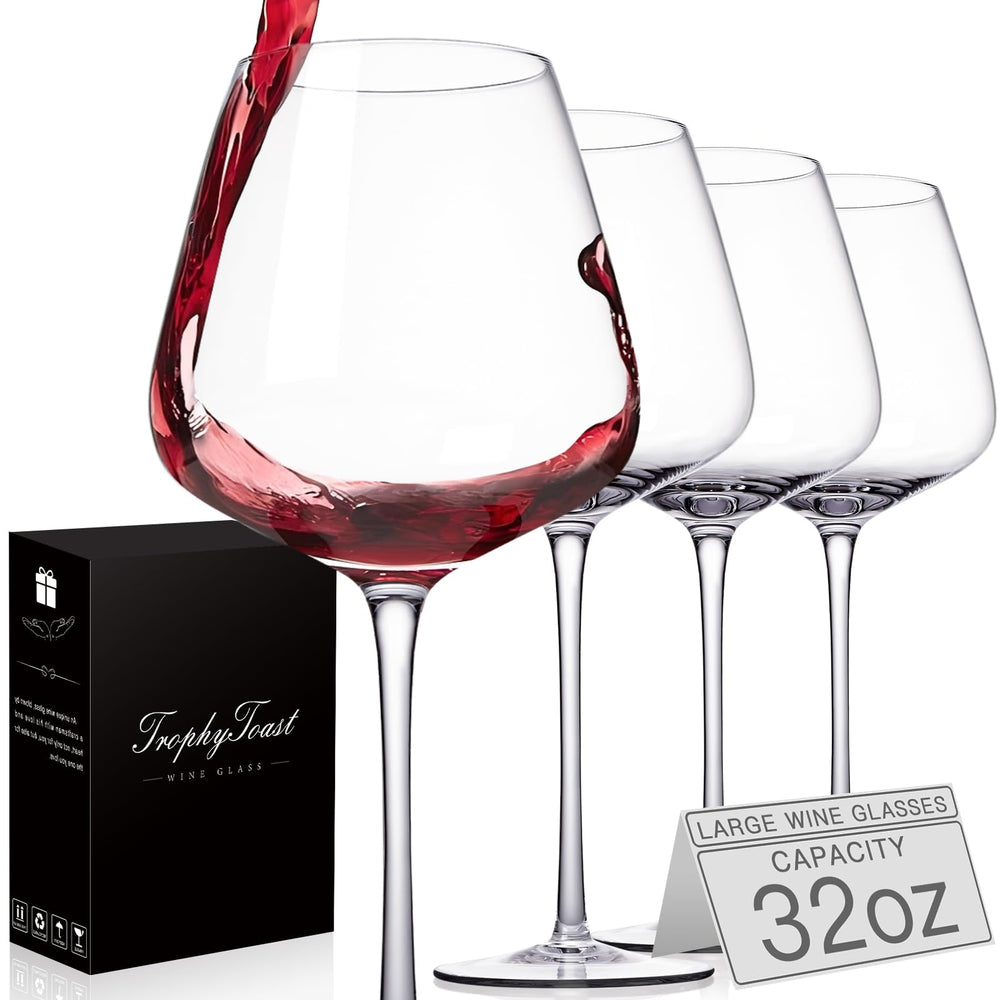 TrophyToast lot de 4 verres face avant montrant élégance et capacité