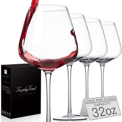 TrophyToast lot de 4 verres face avant montrant élégance et capacité
