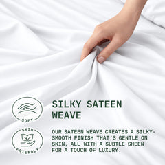 TRUE BAMBOO drap-housse profond ajusté, maintien sécurisé du matelas