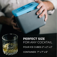 True Cubes cube dans verre à whisky pour présentation élégante