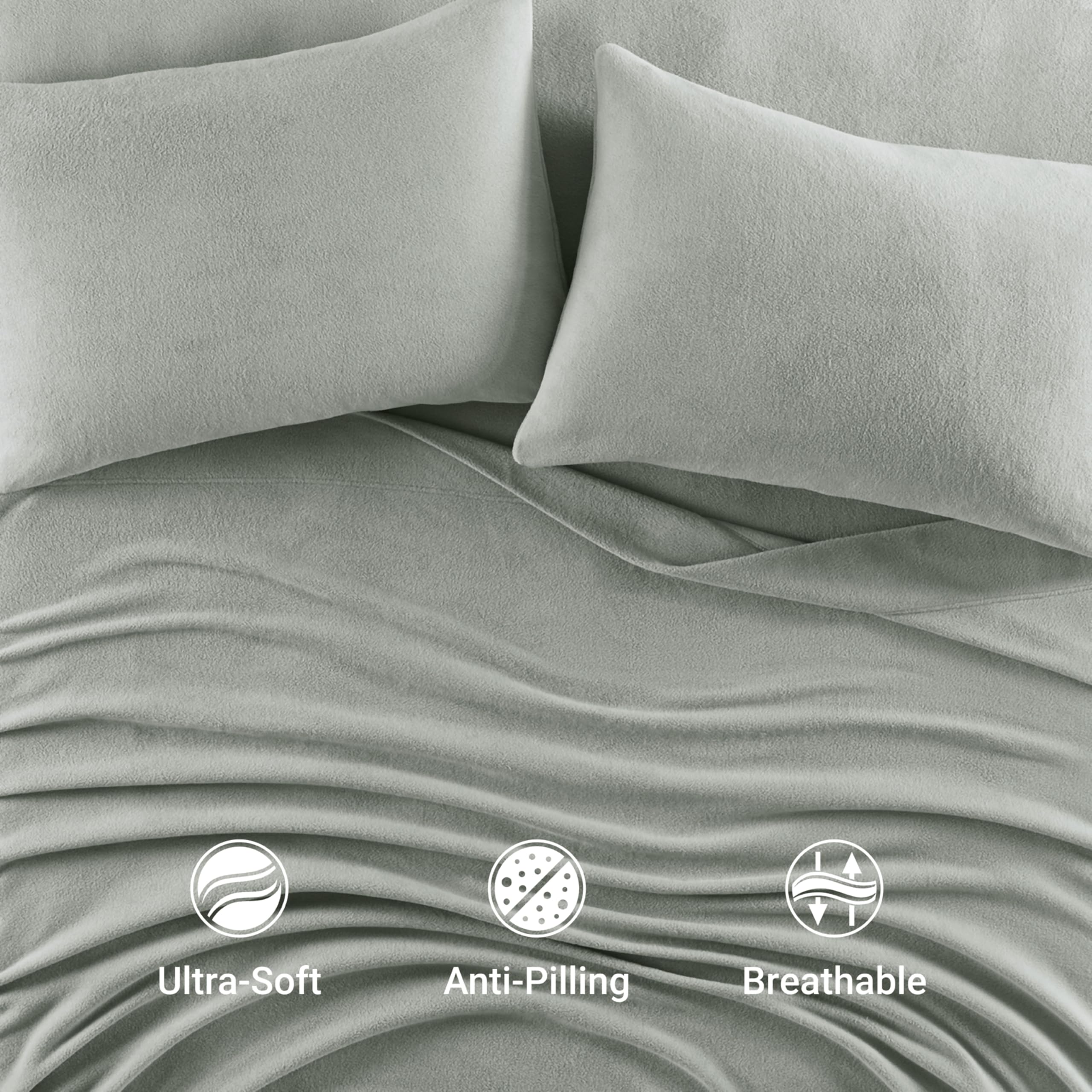 True North by Sleep Philosophy drap-housse en place sur matelas maintien sûr et ajustement profond