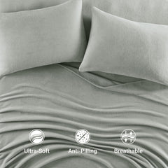 True North by Sleep Philosophy drap-housse en place sur matelas maintien sûr et ajustement profond