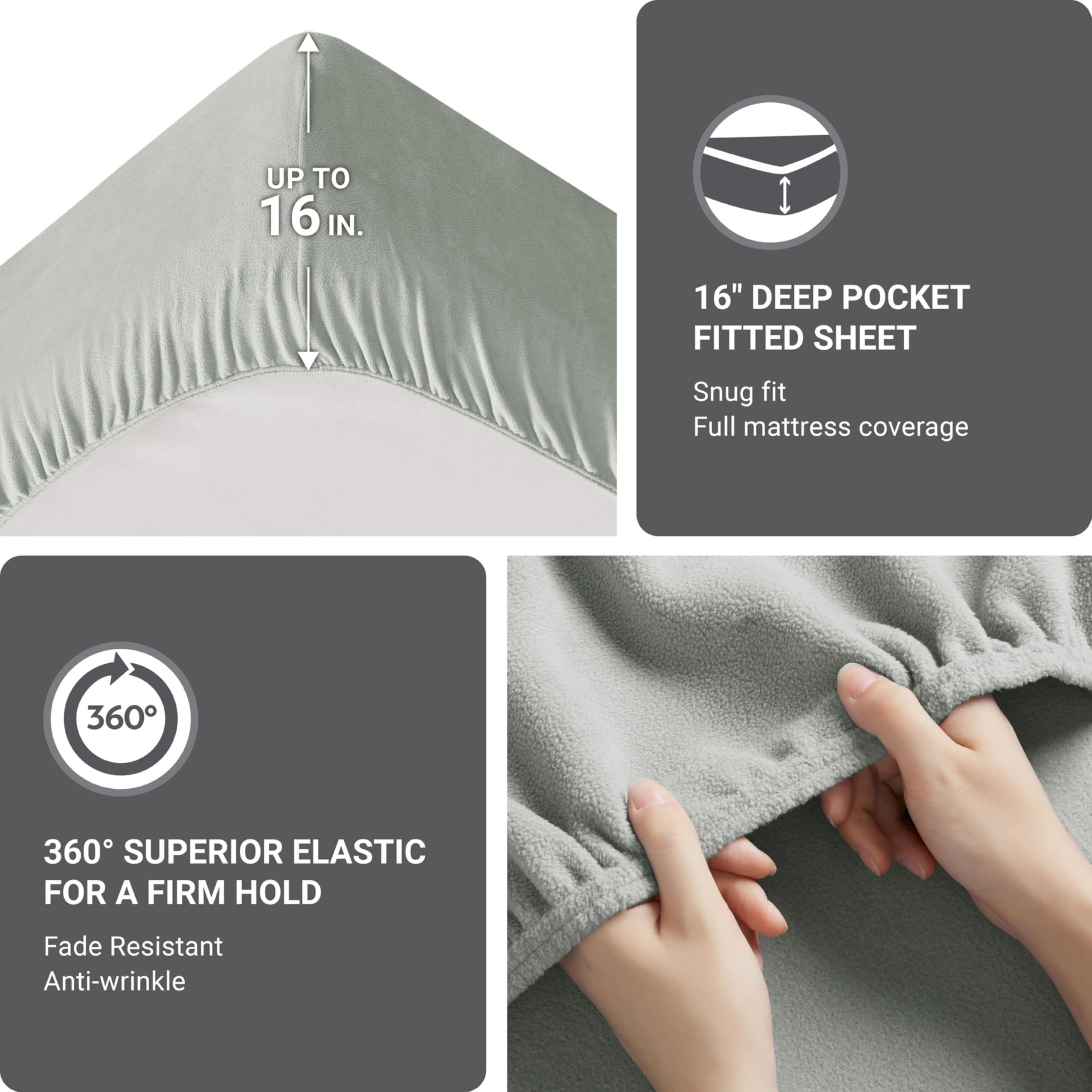 True North by Sleep Philosophy détail taies d'oreiller qualité couture et finition douce