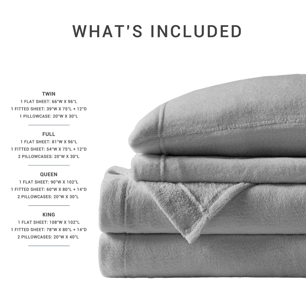 Parure True North installée sur matelas avec surmatelas pour ajustement profond