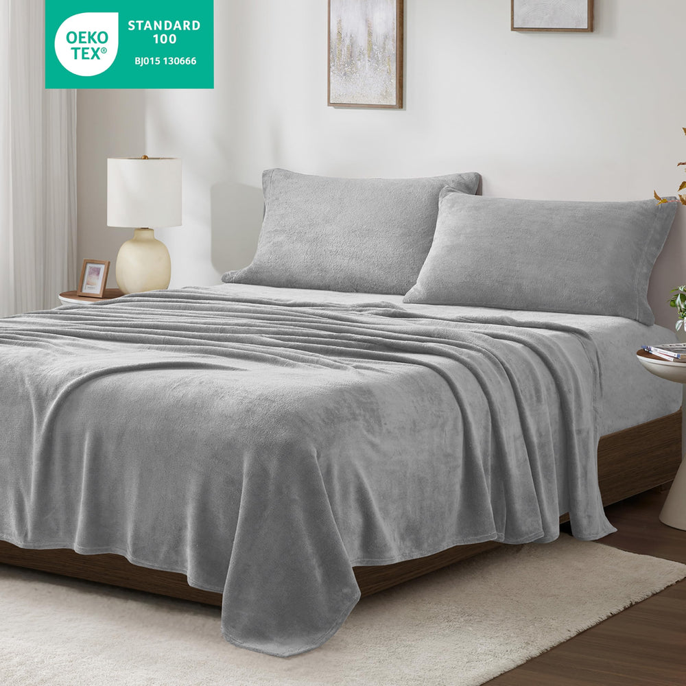 Gros plan texture micro plush True North montrant douceur et chaleur