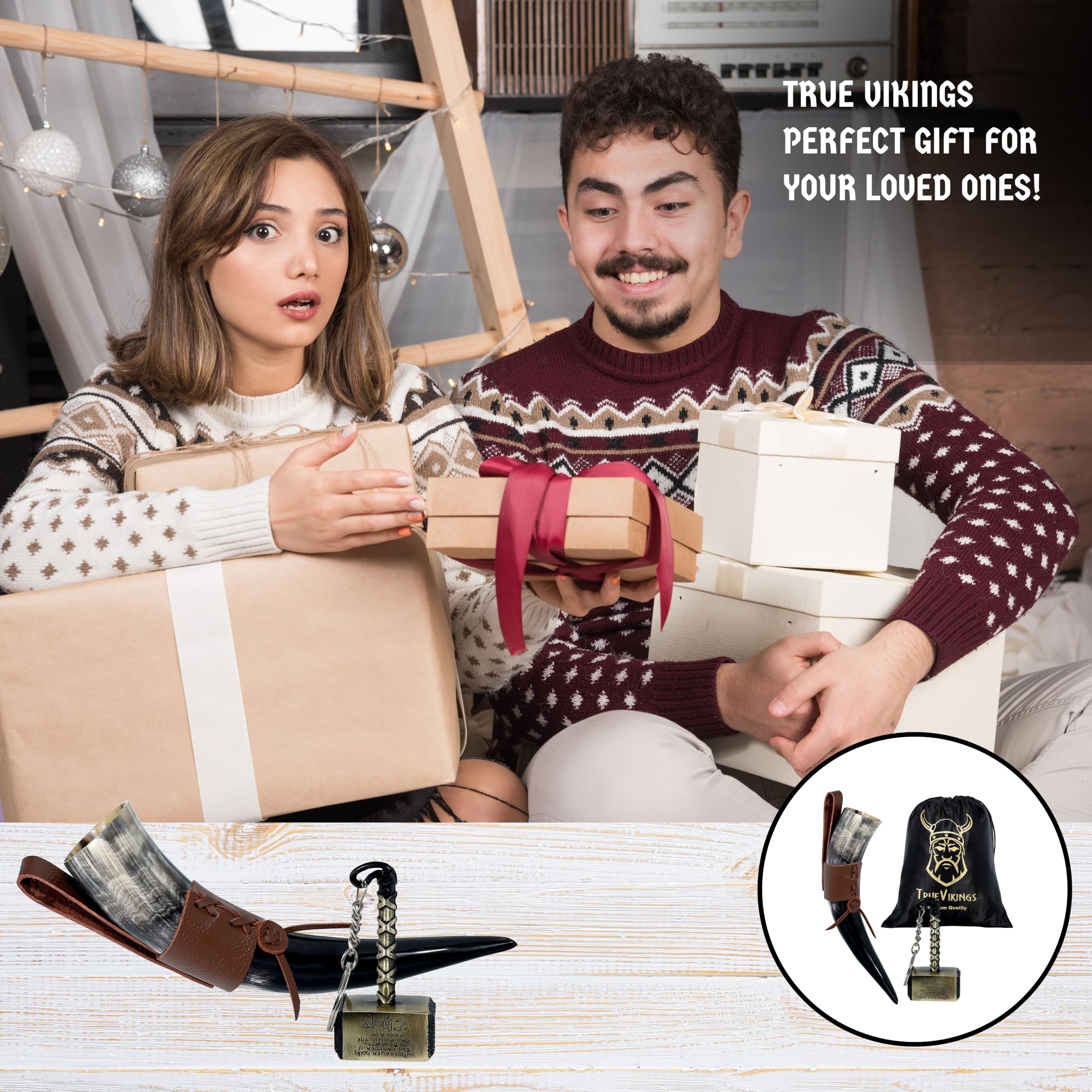 True Viking ouvre-bouteille Thor métallique inclus pour fonctionnalité