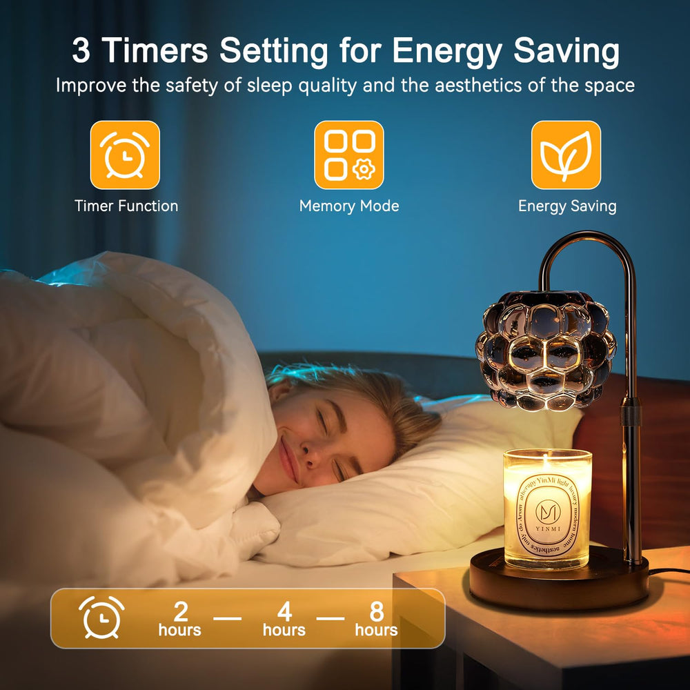TSJ Home commande variateur et minuterie en gros plan pour réglages faciles