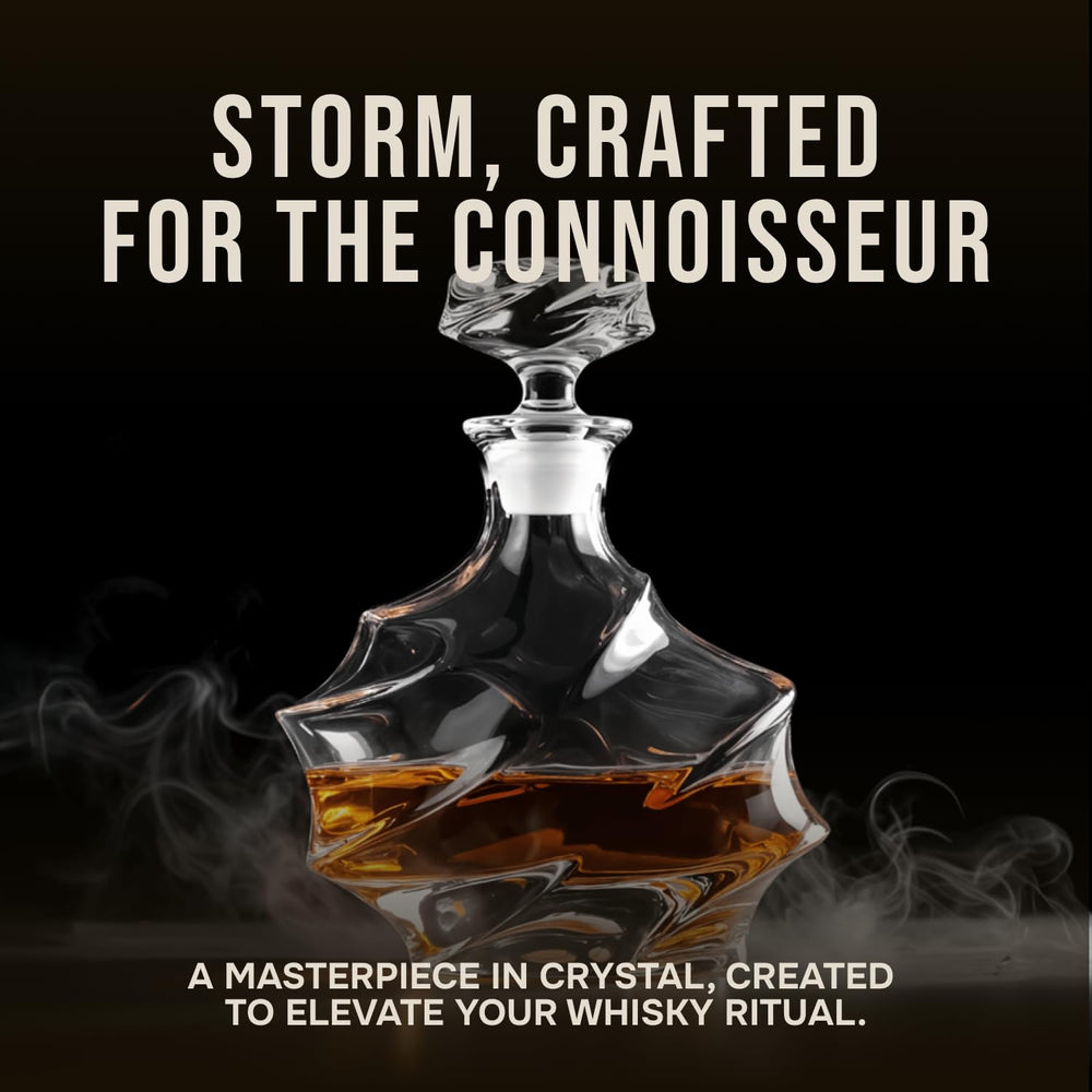 TsukiGlass Storm gros plan bouchon en verre assurant étanchéité durable