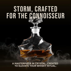 TsukiGlass Storm gros plan bouchon en verre assurant étanchéité durable