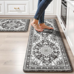 tubeamin vue avant du tapis 2 pièces, design boho et apport décoratif