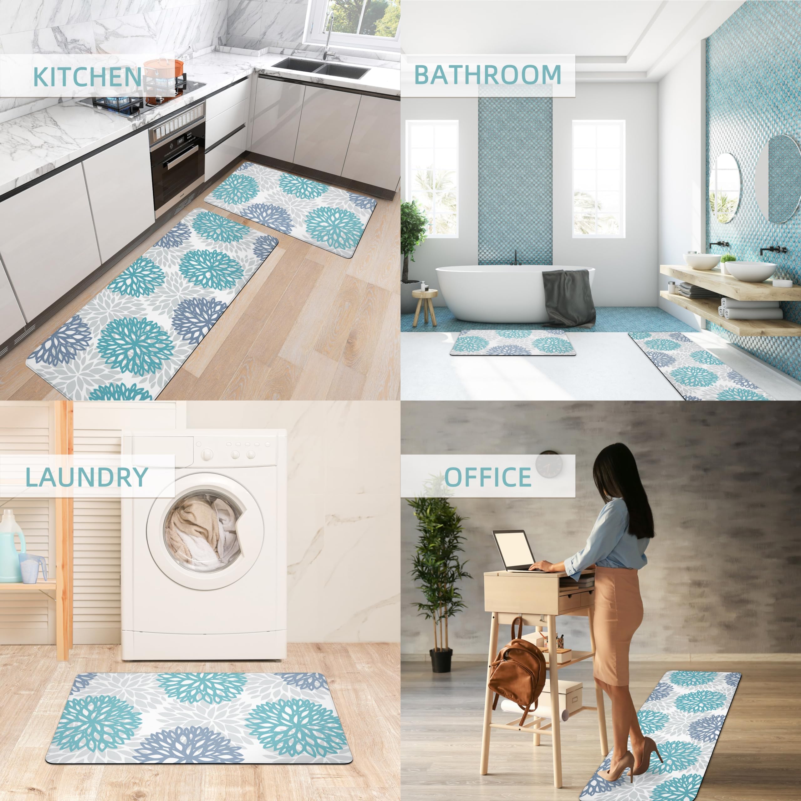 tubeamin tapis essuyage éponge démontrant nettoyage facile
