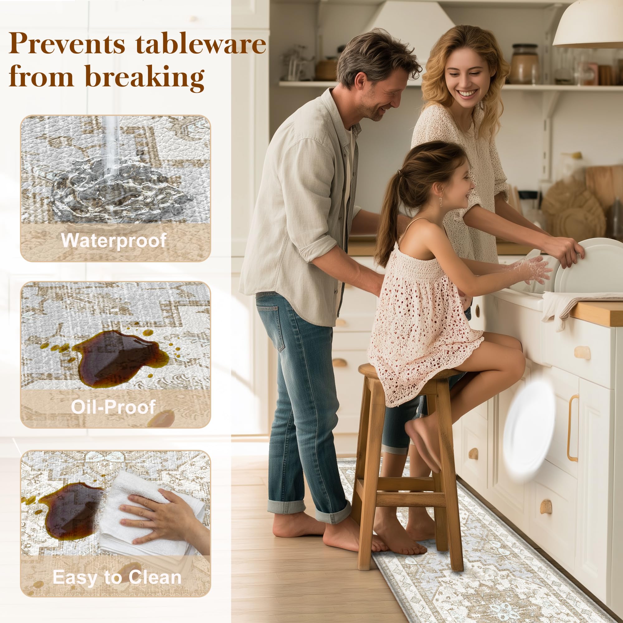 tubeamin tapis utilisé devant un plan de travail pour confort debout