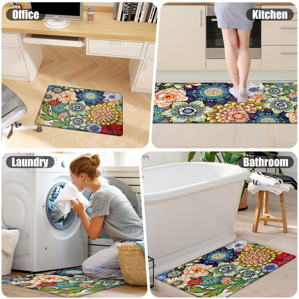 tubeamin tapis dans cuisine moderne ajoutant style et protection des sols
