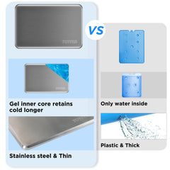 Tuffen gros plan sur la texture inox pour meilleure conduction du froid