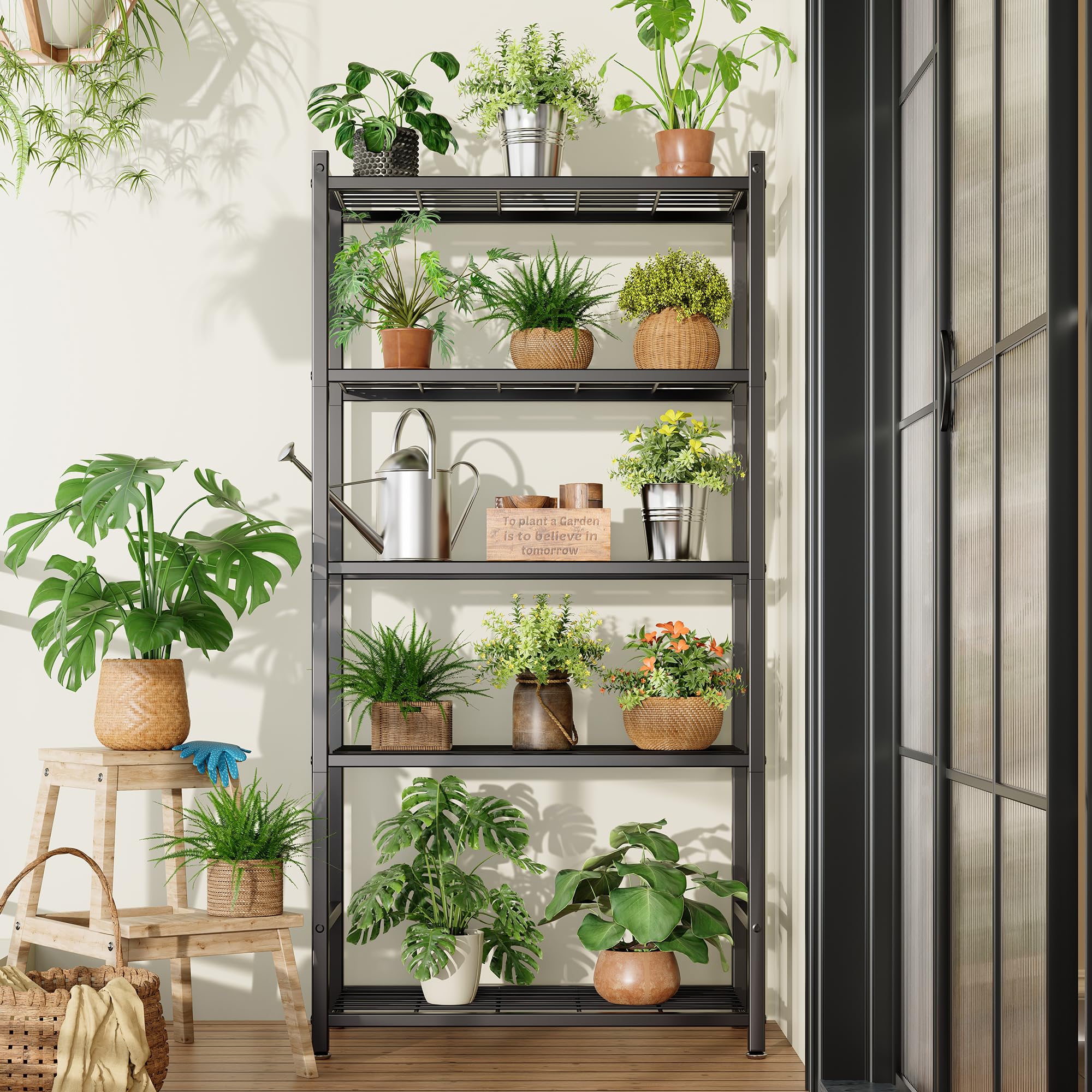 Tujurich étagère en cuisine range épices et petits appareils pratiques