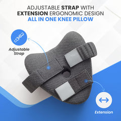 TULARIS oreiller placé entre les jambes d’un dormeur sur le côté, meilleur alignement