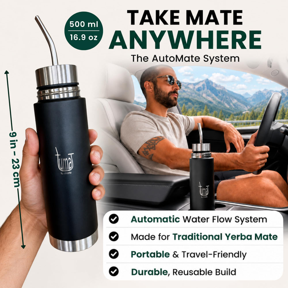 TUMA TU MATE kit complet posé avec paille et cuillère, prêt à l'emploi immédiat
