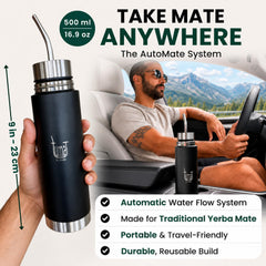 TUMA TU MATE kit complet posé avec paille et cuillère, prêt à l'emploi immédiat