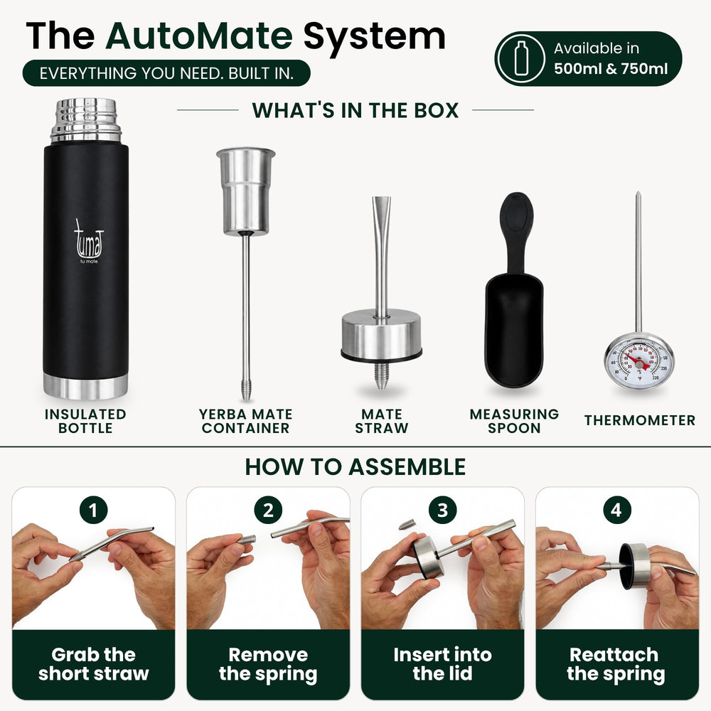 TUMA TU MATE thermomètre intégré détail, vérifie la température d'infusion